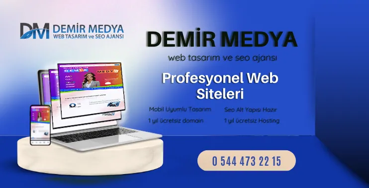 demir medya web tasarım ücretsiz alan adı veriyor